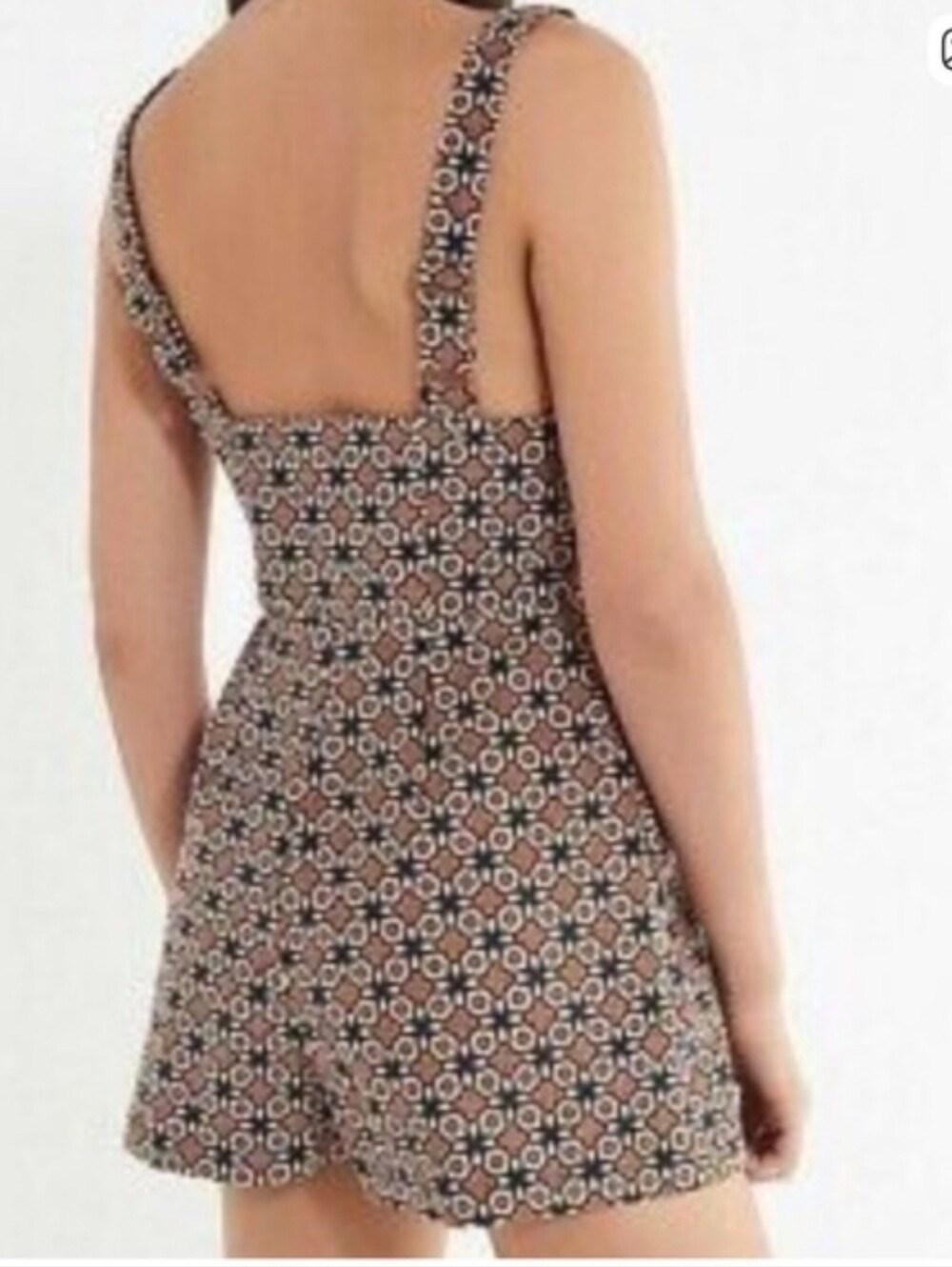 NEW Urban Outfitters BDG Daley Corduroy Retro 60s Geometric Skirt Romper XS - Picture 2 of 15